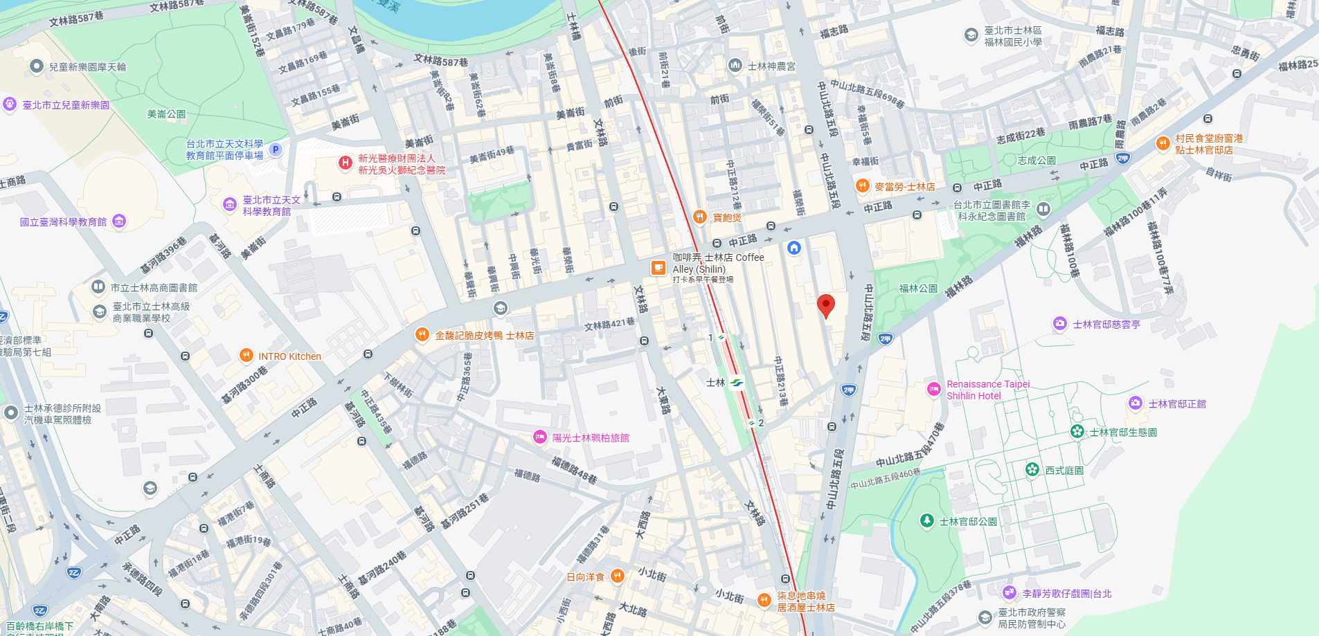工作室位置地圖 / Studio location map